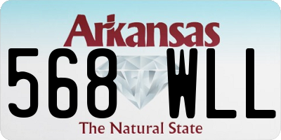 AR license plate 568WLL