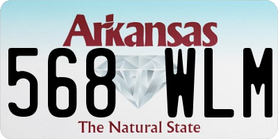 AR license plate 568WLM