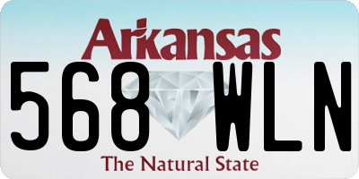 AR license plate 568WLN