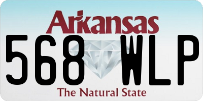 AR license plate 568WLP
