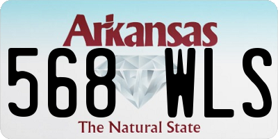 AR license plate 568WLS
