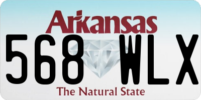 AR license plate 568WLX