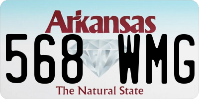 AR license plate 568WMG