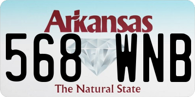 AR license plate 568WNB