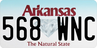 AR license plate 568WNC