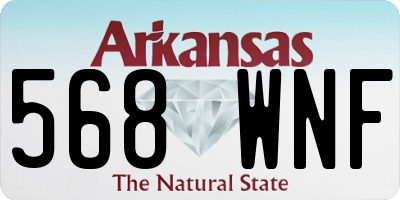 AR license plate 568WNF