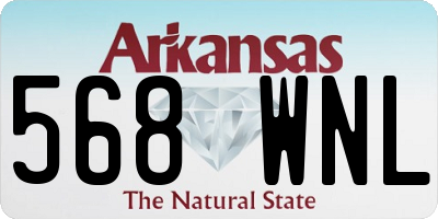 AR license plate 568WNL