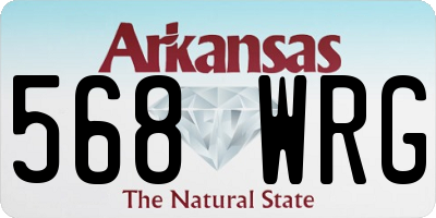AR license plate 568WRG