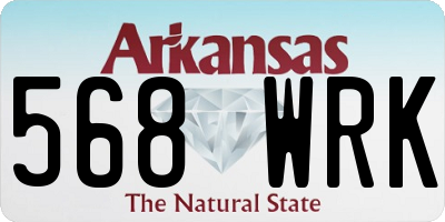 AR license plate 568WRK