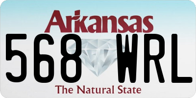 AR license plate 568WRL