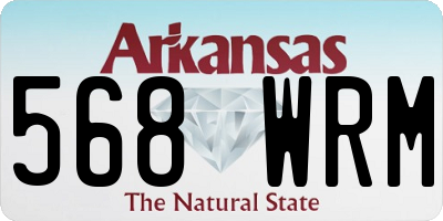 AR license plate 568WRM