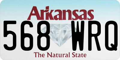 AR license plate 568WRQ