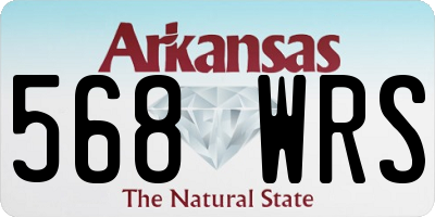 AR license plate 568WRS