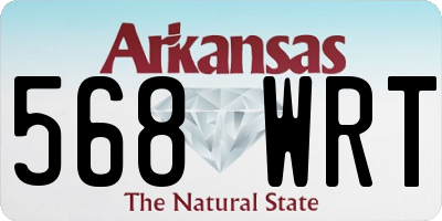 AR license plate 568WRT
