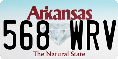 AR license plate 568WRV