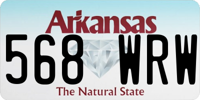 AR license plate 568WRW