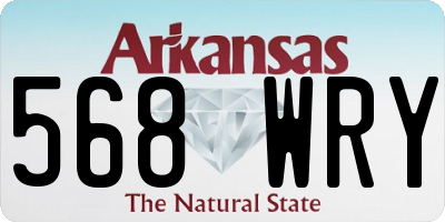 AR license plate 568WRY