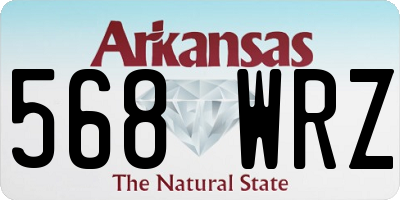 AR license plate 568WRZ