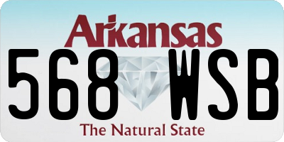 AR license plate 568WSB