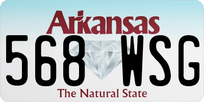 AR license plate 568WSG