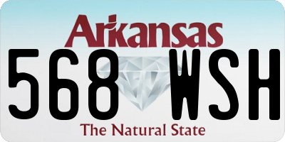 AR license plate 568WSH