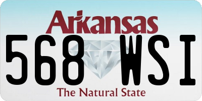 AR license plate 568WSI