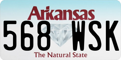 AR license plate 568WSK