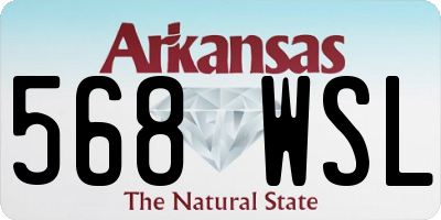 AR license plate 568WSL