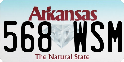 AR license plate 568WSM