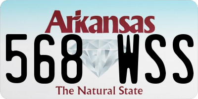 AR license plate 568WSS