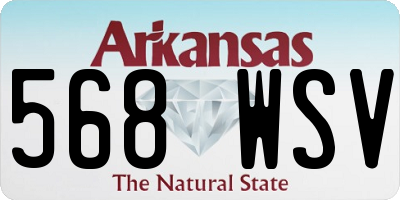 AR license plate 568WSV