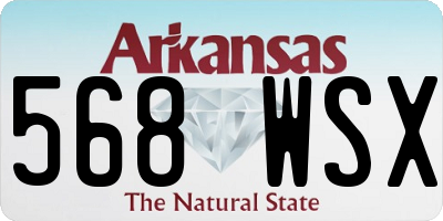 AR license plate 568WSX