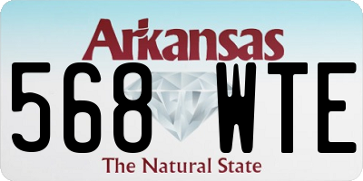 AR license plate 568WTE
