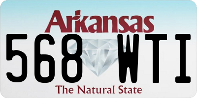 AR license plate 568WTI