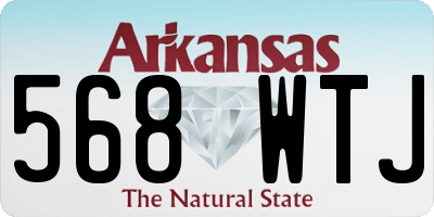 AR license plate 568WTJ