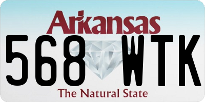 AR license plate 568WTK