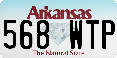 AR license plate 568WTP