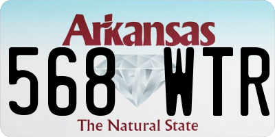 AR license plate 568WTR