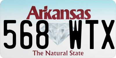 AR license plate 568WTX