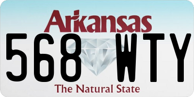 AR license plate 568WTY