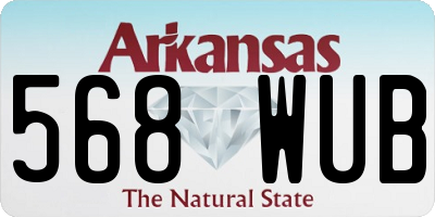 AR license plate 568WUB