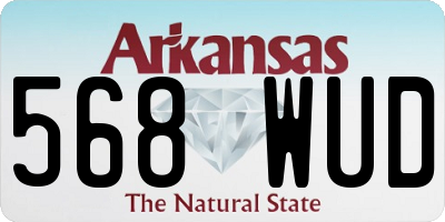 AR license plate 568WUD