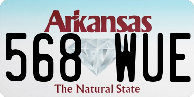 AR license plate 568WUE