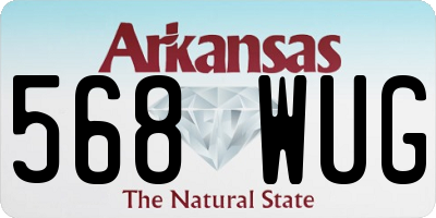 AR license plate 568WUG