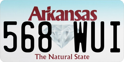 AR license plate 568WUI