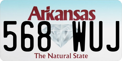 AR license plate 568WUJ