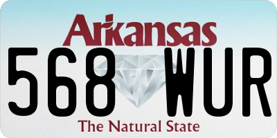 AR license plate 568WUR