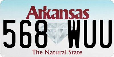 AR license plate 568WUU