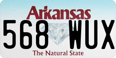 AR license plate 568WUX