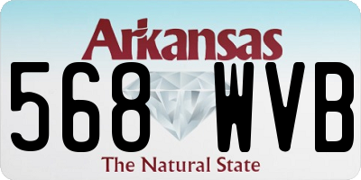 AR license plate 568WVB